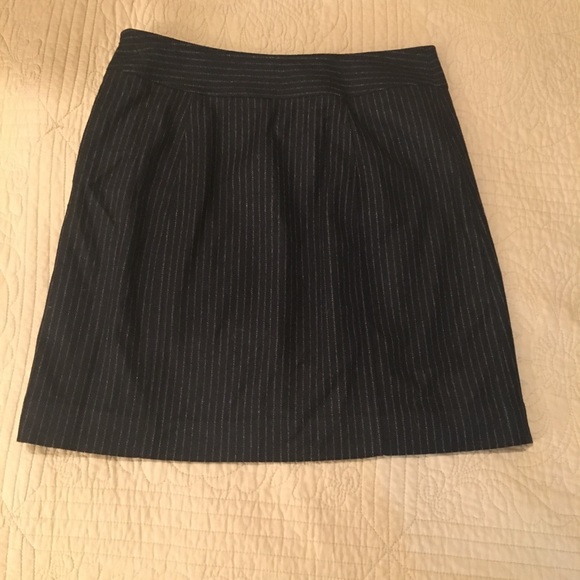 Banana Republic Pinstripe Wool Blend Skirt - Picture 3 of 6